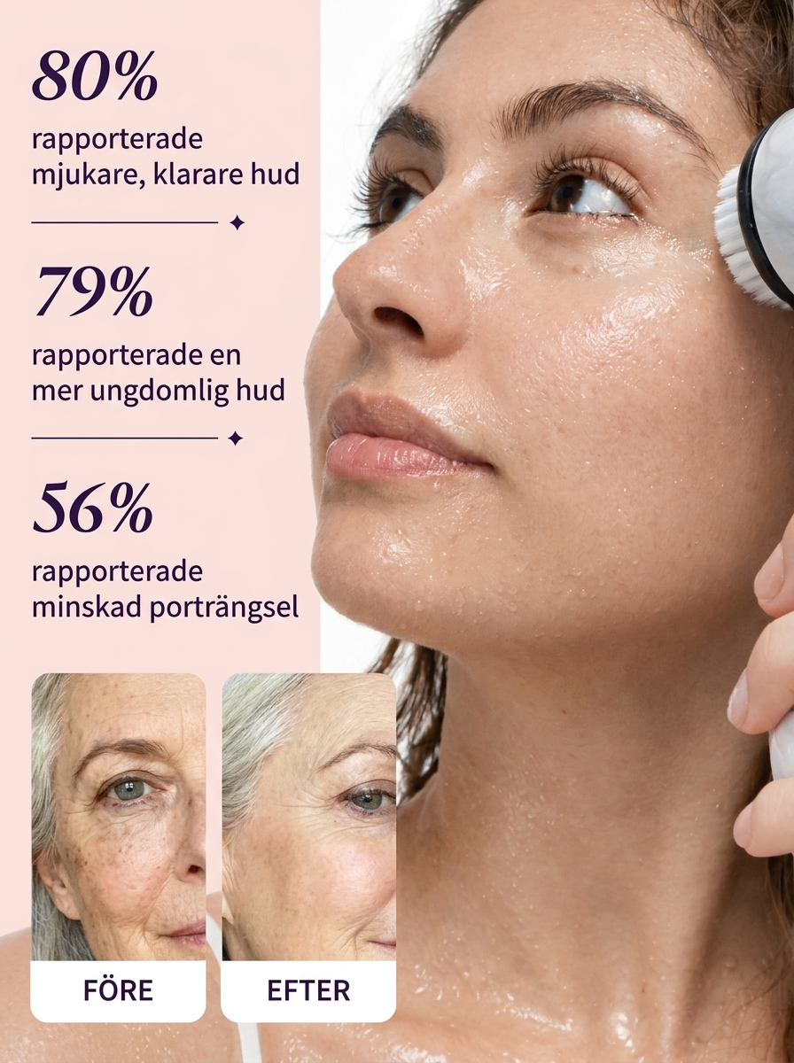 Glosskin Ansiktsborste – Djuprengöring & Exfoliering