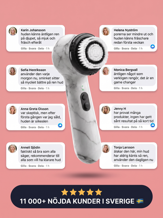 Glosskin Ansiktsborste – Djuprengöring & Exfoliering